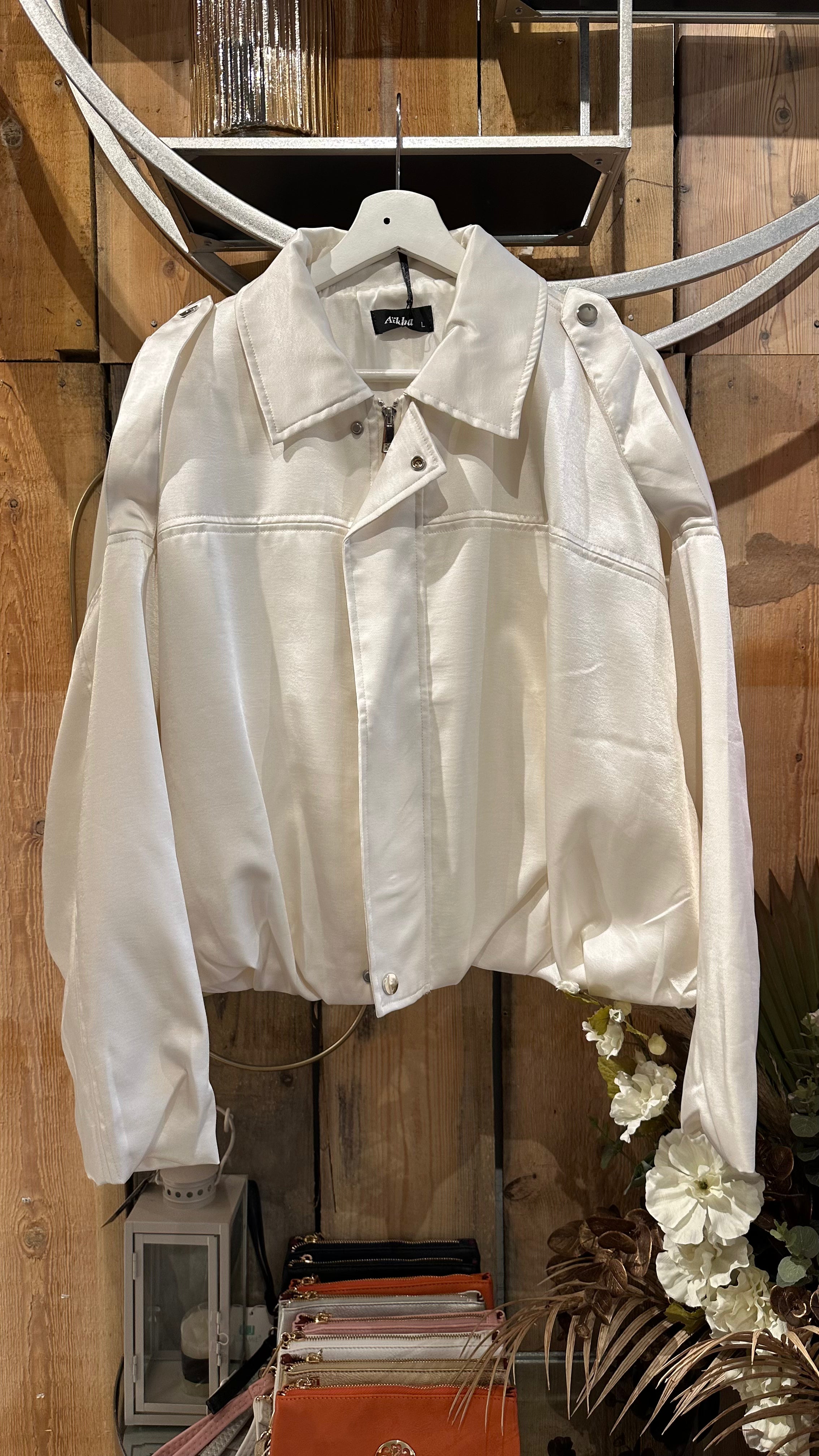 White Satin Jacket