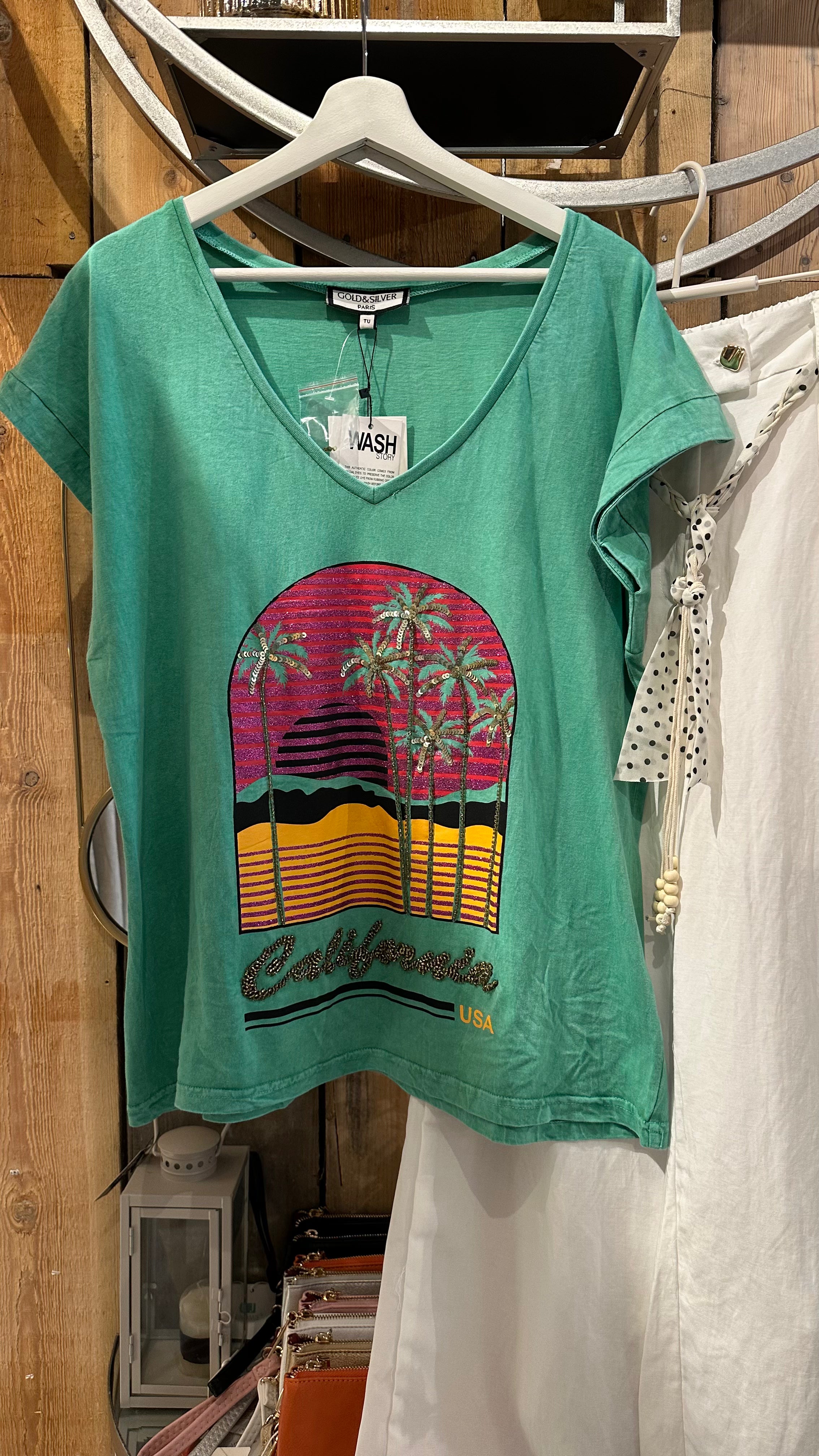 Green California T-Shirt