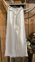 White Wide Leg Trousers