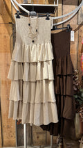 Bandeau Tiered Dress