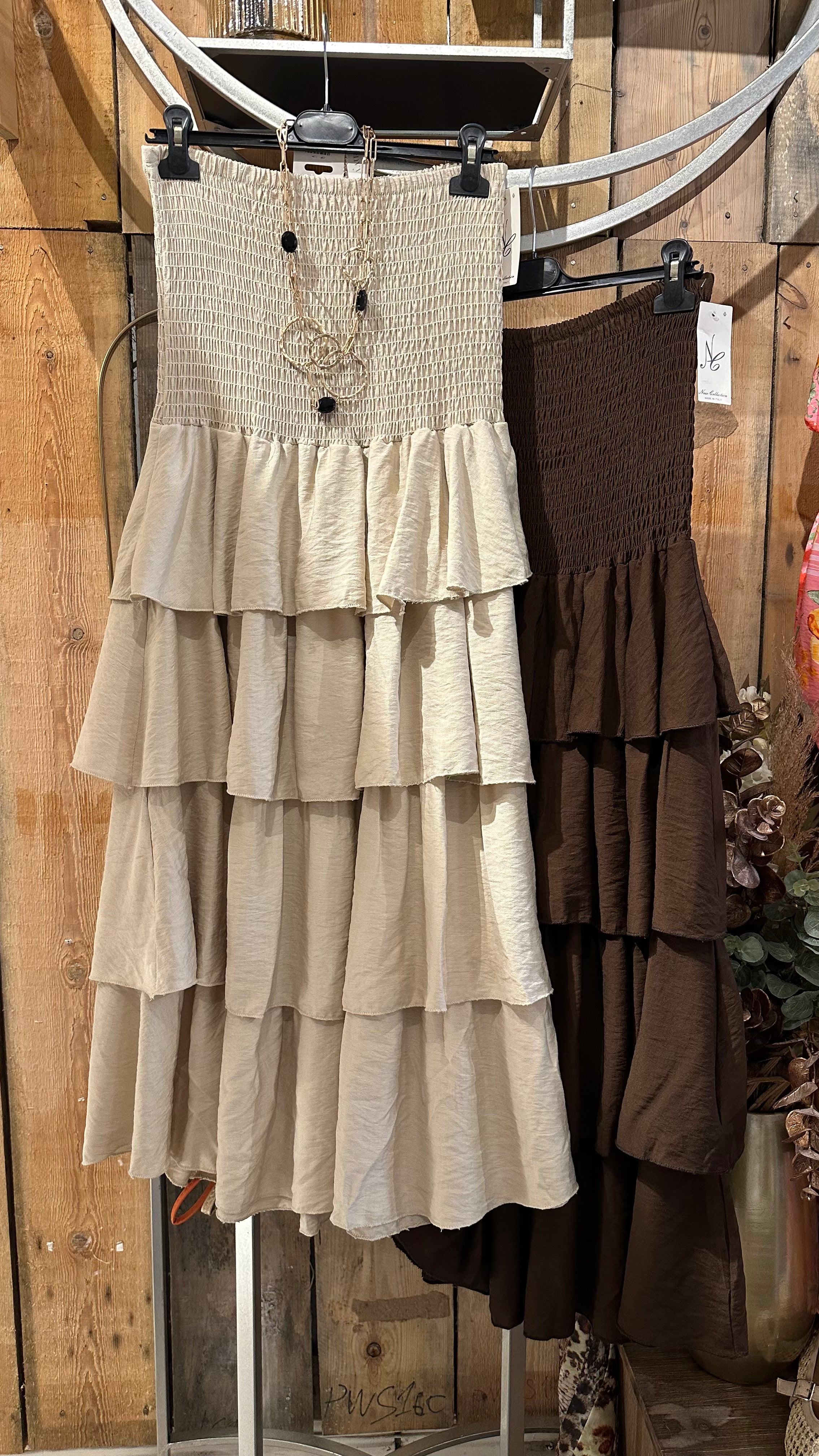 Bandeau Tiered Dress
