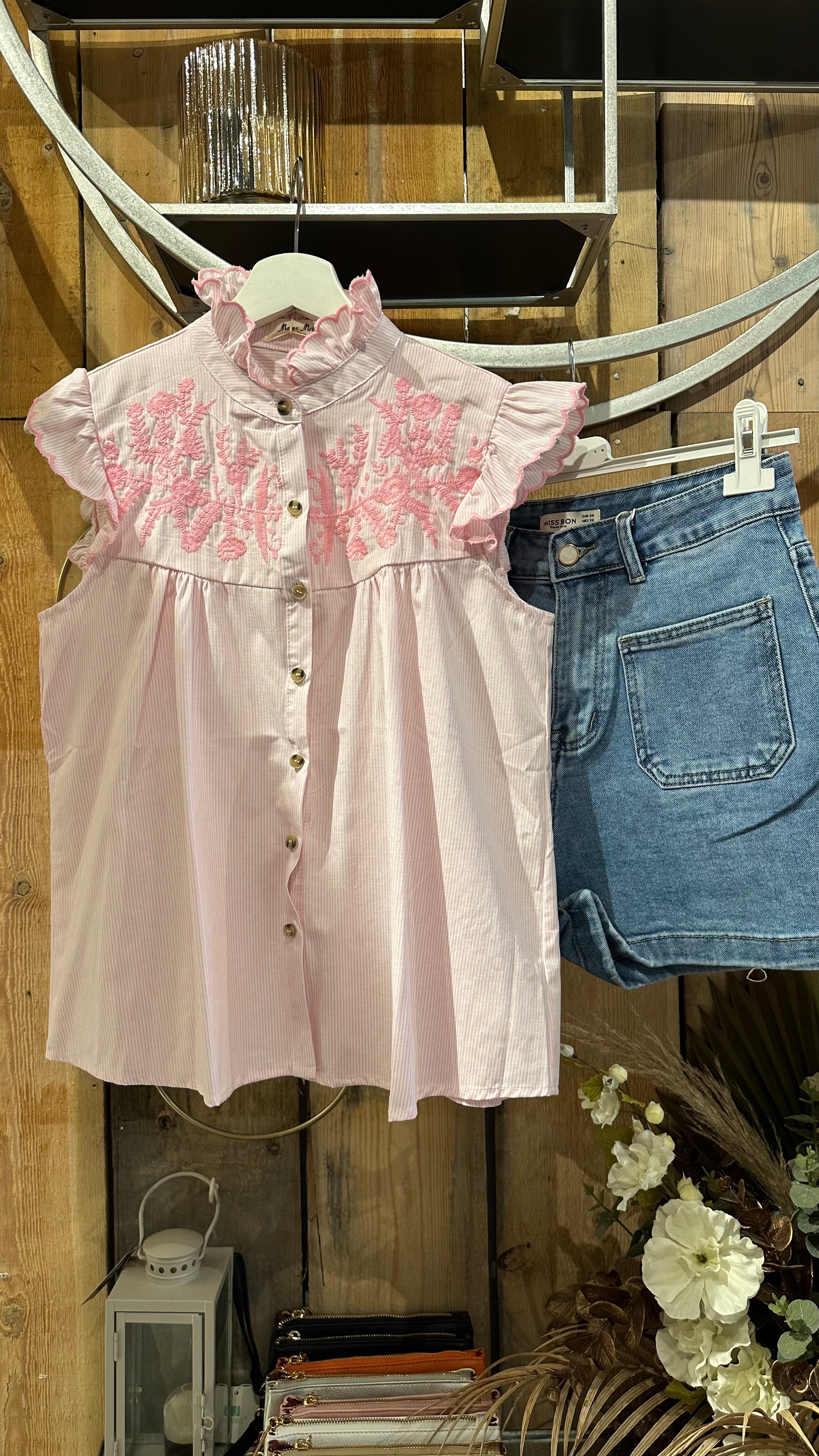 Pink Stripe Blouse