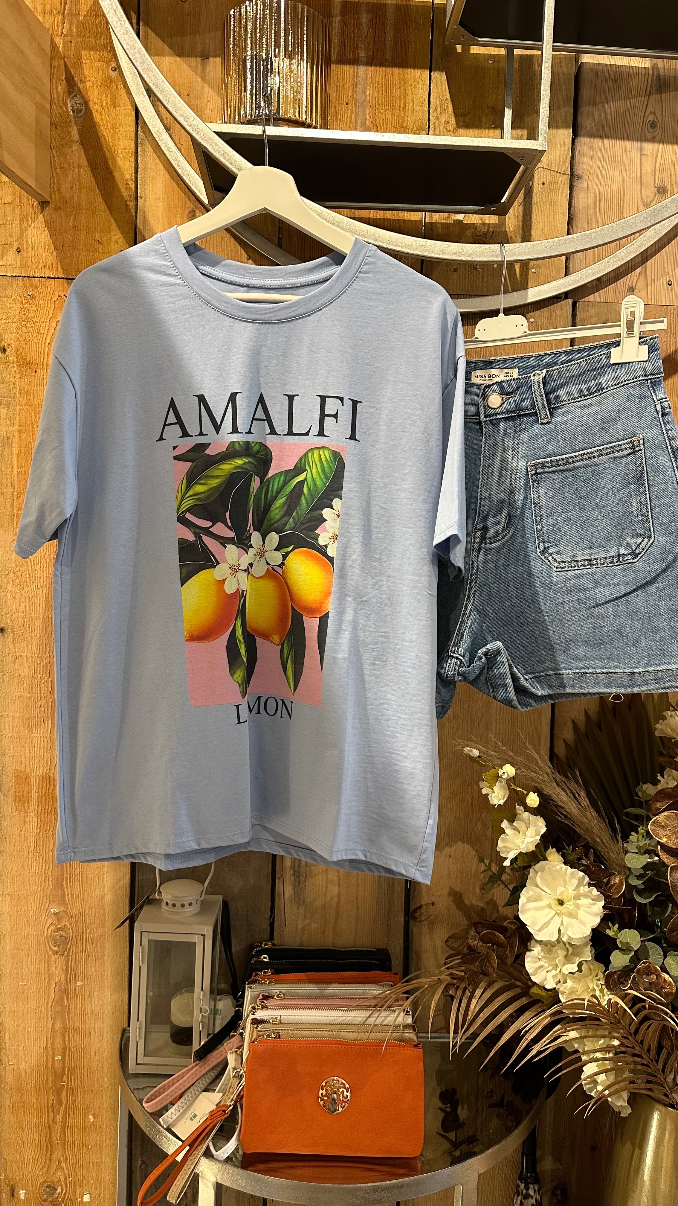 Blue Amalfi Graphic T-Shirt
