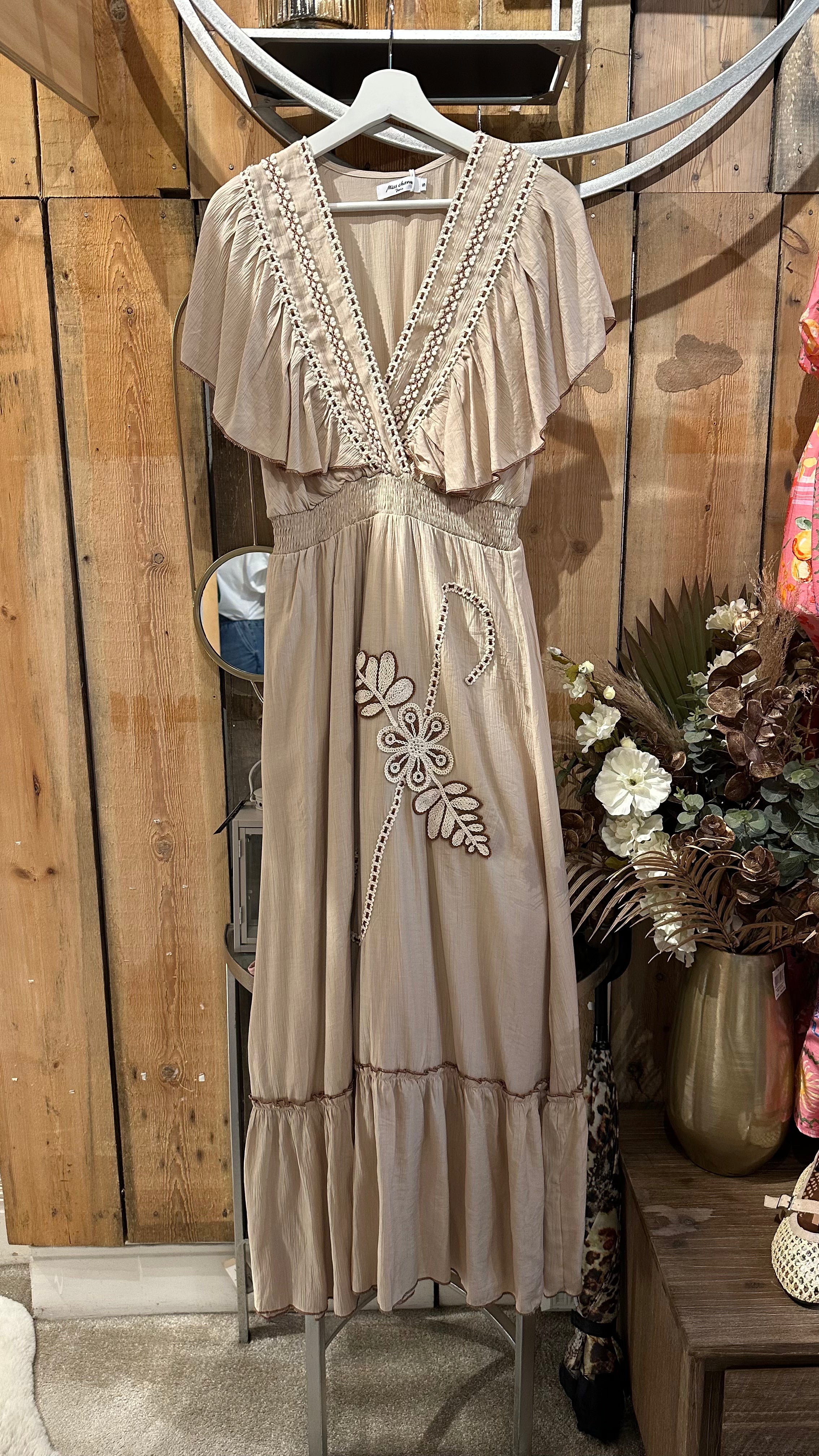 Beige Maxi Dress